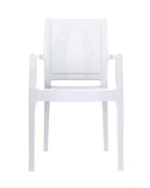 ΚΑΡΕΚΛΑ ΠΟΛΥΚΑΡΒΟΝΙΚΗ ARTHUR - Χρώμα: Glossy White
