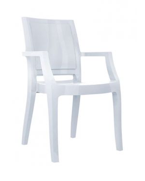 ΚΑΡΕΚΛΑ ΠΟΛΥΚΑΡΒΟΝΙΚΗ ARTHUR - Χρώμα: Glossy White