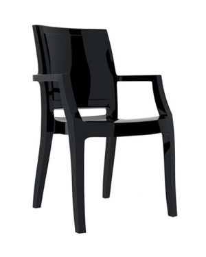 ΚΑΡΕΚΛΑ ΠΟΛΥΚΑΡΒΟΝΙΚΗ ARTHUR - Χρώμα: Glossy Black
