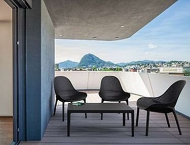 ΠΟΛΥΘΡΟΝΑ ΠΟΛΥΠΡΟΠΥΛΕΝΙΟΥ SKY LOUNGE - Χρώμα: Μαύρο