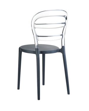 ΠΟΛΥΚΑΡΒΟΝΙΚΗ ΚΑΡΕΚΛΑ BIBI - Χρώμα: Dark Grey - Clear