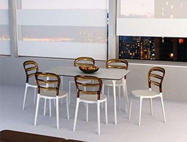 ΠΟΛΥΚΑΡΒΟΝΙΚΗ ΚΑΡΕΚΛΑ BIBI - Χρώμα: White - Amber