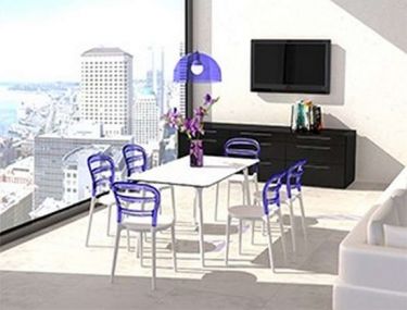 ΠΟΛΥΚΑΡΒΟΝΙΚΗ ΚΑΡΕΚΛΑ BIBI - Χρώμα: White - Violet