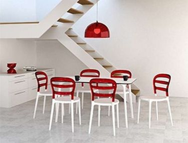 ΠΟΛΥΚΑΡΒΟΝΙΚΗ ΚΑΡΕΚΛΑ BIBI - Χρώμα: White - Red