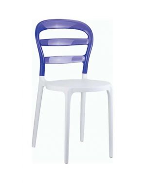 ΠΟΛΥΚΑΡΒΟΝΙΚΗ ΚΑΡΕΚΛΑ BIBI - Χρώμα: White - Violet