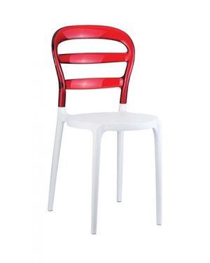 ΠΟΛΥΚΑΡΒΟΝΙΚΗ ΚΑΡΕΚΛΑ BIBI - Χρώμα: White - Red