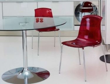 ΠΟΛΥΚΑΡΒΟΝΙΚΗ ΚΑΡΕΚΛΑ ALLEGRA - Χρώμα: Ασημί - Glossy Red