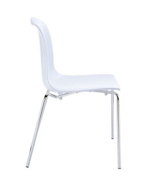 ΠΟΛΥΚΑΡΒΟΝΙΚΗ ΚΑΡΕΚΛΑ ALLEGRA - Χρώμα: Ασημί - Glossy White