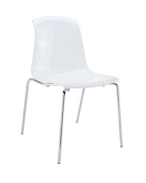 ΠΟΛΥΚΑΡΒΟΝΙΚΗ ΚΑΡΕΚΛΑ ALLEGRA - Χρώμα: Ασημί - Glossy White