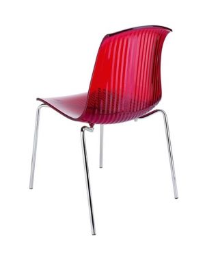 ΠΟΛΥΚΑΡΒΟΝΙΚΗ ΚΑΡΕΚΛΑ ALLEGRA - Χρώμα: Ασημί - Glossy Red