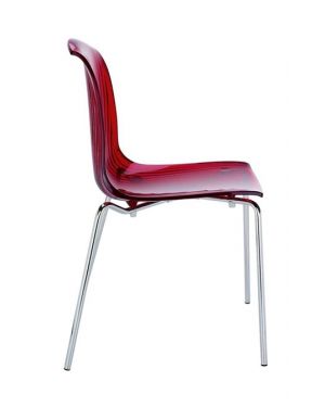 ΠΟΛΥΚΑΡΒΟΝΙΚΗ ΚΑΡΕΚΛΑ ALLEGRA - Χρώμα: Ασημί - Glossy Red