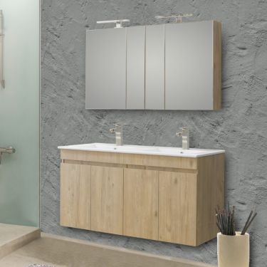 ΣΕΤ ΕΠΙΠΛΟ ΜΠΑΝΙΟΥ OMEGA 120 - Χρώμα: Beige Oak