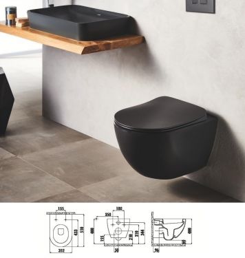 ΛΕΚΑΝΗ ΜΠΑΝΙΟΥ ΚΡΕΜΑΣΤΗ FREE - ANTHRACITE