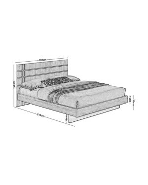 SUITE ΚΡΕΒΑΤΙ ΔΙΠΛΟ SONOMA - DARK GREY