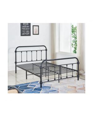 TUNER ΚΡΕΒΑΤΙ ΔΙΠΛΟ ΜΕΤΑΛΛΟ ΒΑΦΗ ΜΑΥΡΟ