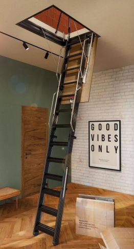 Μεταλλική πτυσσόμενη σκάλα σοφίτας PK