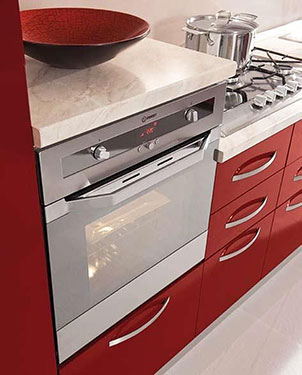 ΣΥΝΘΕΣΗ ΜΟΝΤΕΡΝΩΝ ΕΠΙΠΛΩΝ ΚΟΥΖΙΝΑΣ KIRA BORDEAUX RED-WHITE