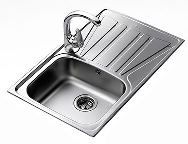 Ένθετος ανοξείδωτος νεροχύτης Teka BASICO 79 1Β 1D