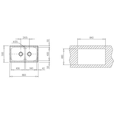 ΕΝΘΕΤΟΣ ΑΝΟΞΕΙΔΩΤΟΣ ΝΕΡΟΧΥΤΗΣ TEKA CLASSIC SUPER BOWL 2Β