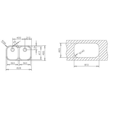 ΕΝΘΕΤΟΣ ΑΝΟΞΕΙΔΩΤΟΣ ΝΕΡΟΧΥΤΗΣ TEKA STYLO 2B