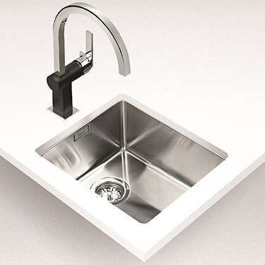 Υποκαθήμενος ανοξείδωτος νεροχύτης Teka BE LINEA 34.40 RS15