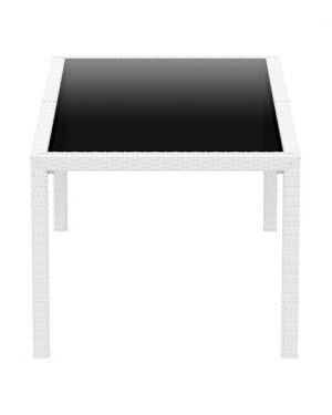 ΤΡΑΠΕΖΙ ΠΟΛΥΠΡΟΠΥΛΕΝΙΟΥ TAHITI ΜΕ ΤΖΑΜΙ ΑΣΦΑΛΕΙΑΣ - Χρώμα: Λευκό