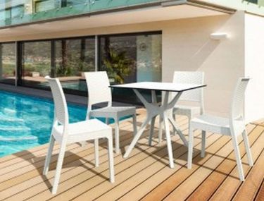 ΤΡΑΠΕΖΙ ΠΟΛΥΠΡΟΠΥΛΕΝΙΟΥ IBIZA - Χρώμα: Λευκό