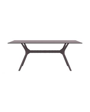 ΤΡΑΠΕΖΙ ΠΟΛΥΠΡΟΠΥΛΕΝΙΟΥ IBIZA - Χρώμα: Καφέ