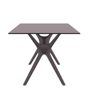 ΤΡΑΠΕΖΙ ΠΟΛΥΠΡΟΠΥΛΕΝΙΟΥ IBIZA - Χρώμα: Καφέ