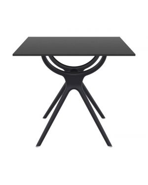 ΤΡΑΠΕΖΙ ΠΟΛΥΠΡΟΠΥΛΕΝΙΟΥ AIR ΜΕ HPL ΕΠΙΦΑΝΕΙΑ - Χρώμα: Μαύρο