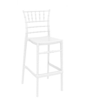 ΣΚΑΜΠΟ ΜΠΑΡ ΠΟΛΥΚΑΡΒΟΝΙΚΟ CHIAVARI 75 - Χρώμα: Glossy White
