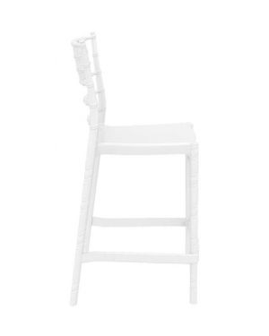 ΣΚΑΜΠΟ ΜΠΑΡ ΠΟΛΥΚΑΡΒΟΝΙΚΟ CHIAVARI 65 - Χρώμα: Glossy White
